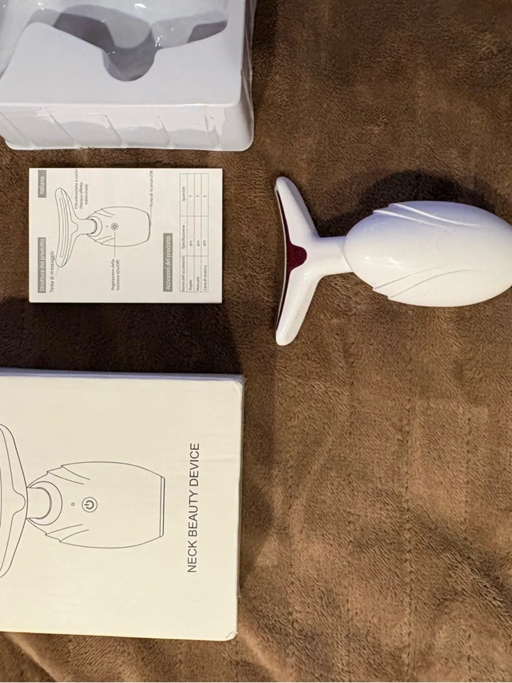 Wireless Handheld Massager beauty device - White
